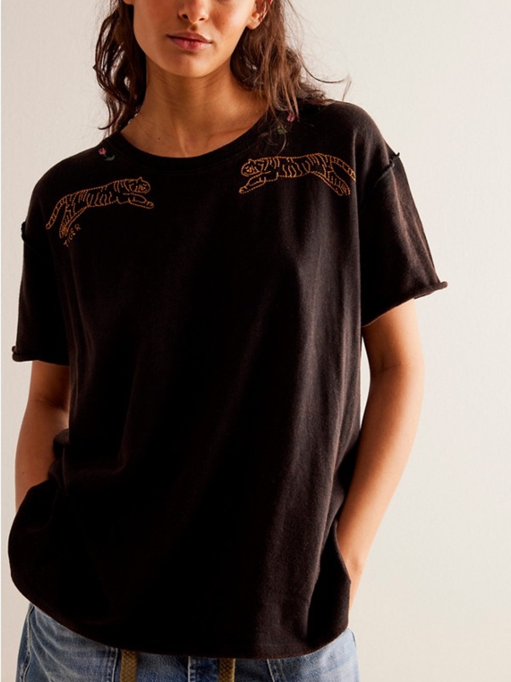 Nwot Free People horsin around tee
